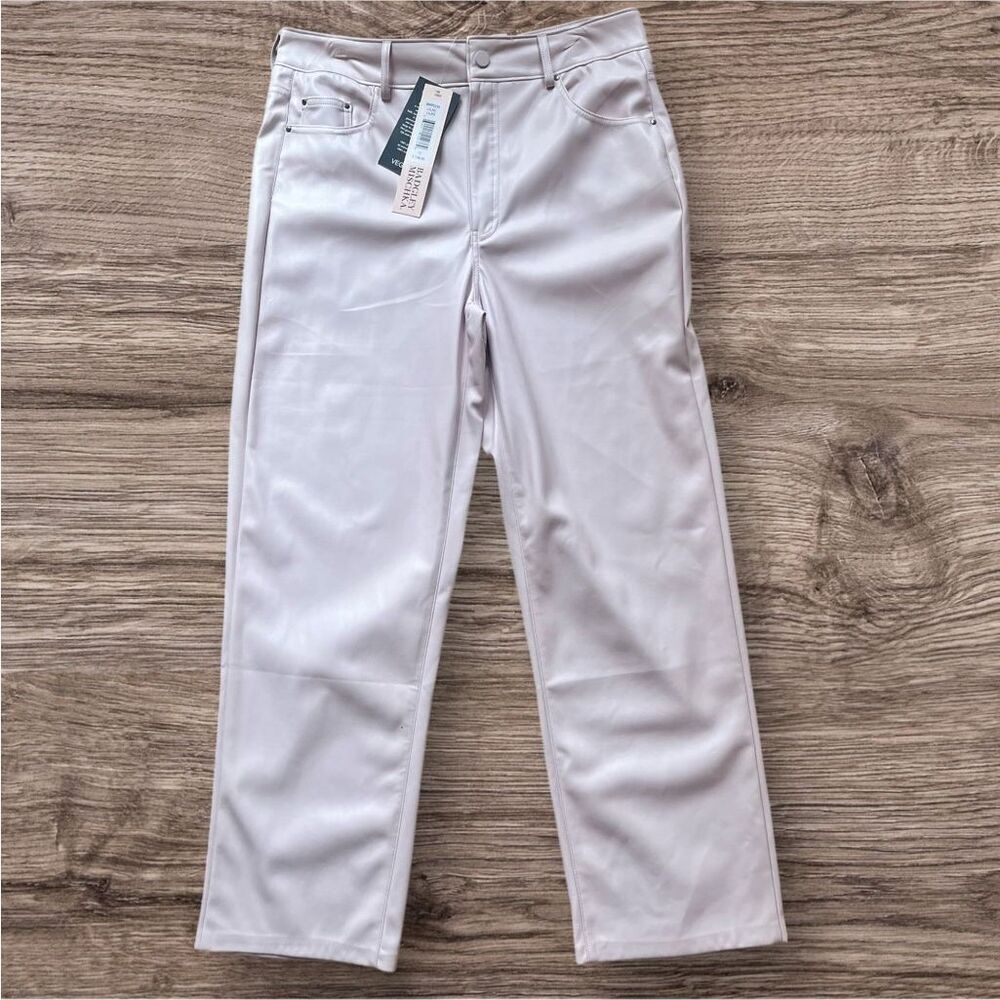 Badgley Mischka Vegan Leather Lilac Pink Pants NWT Sz 12